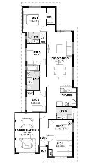 Home Designs Sanctity Floorplan